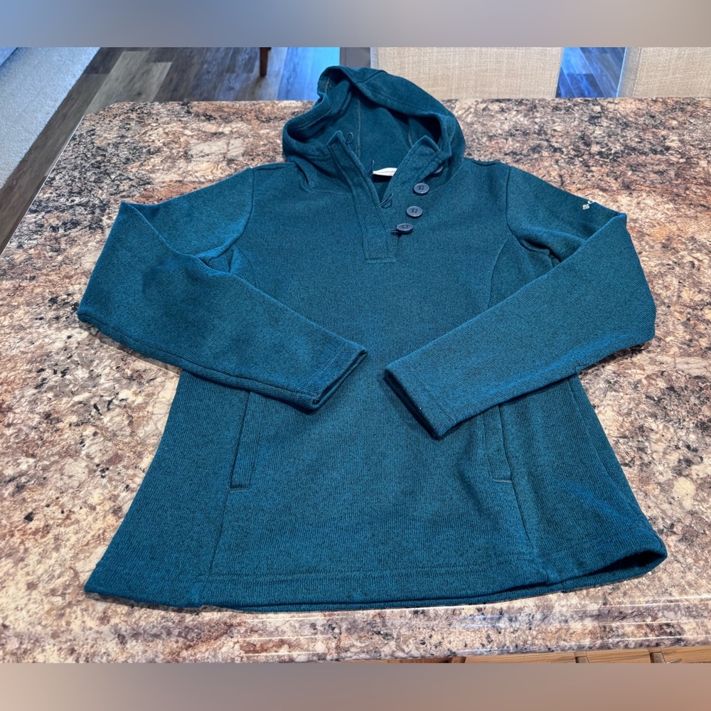 Columbia Teal Hooded Women's Top
